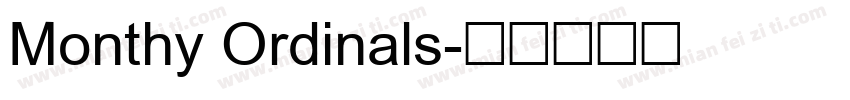 Monthy Ordinals字体转换